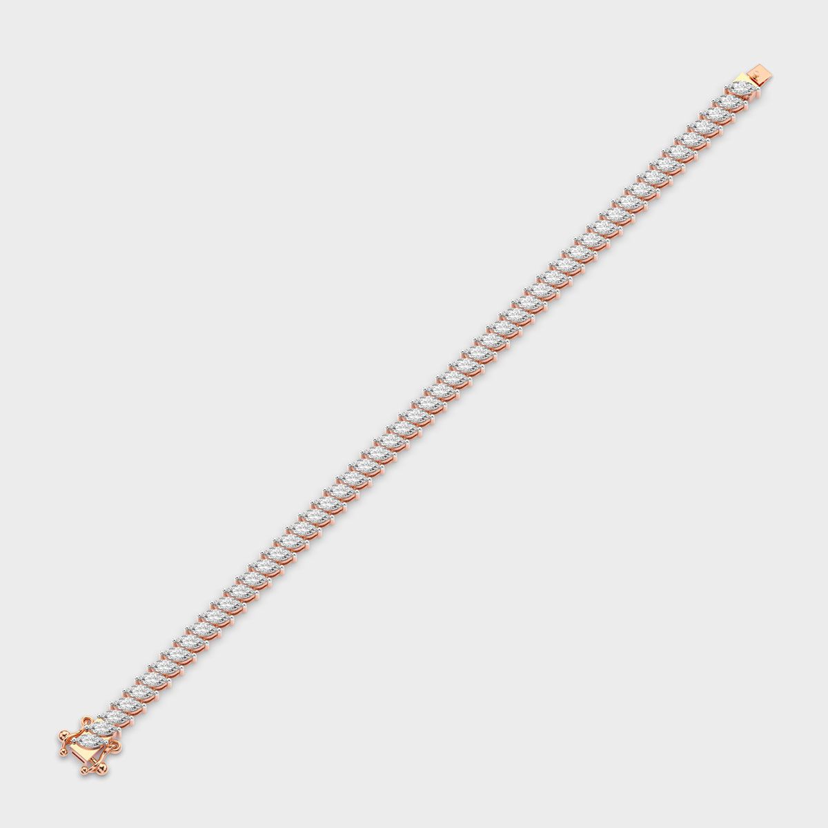 Marquise Laurel Row Diamond Bracelet
