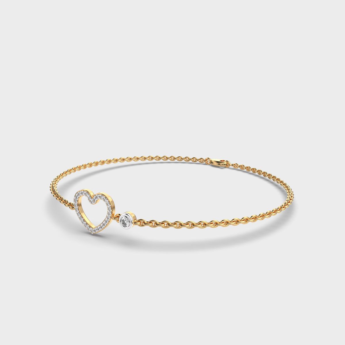 All Hearts Together Diamond Bracelet