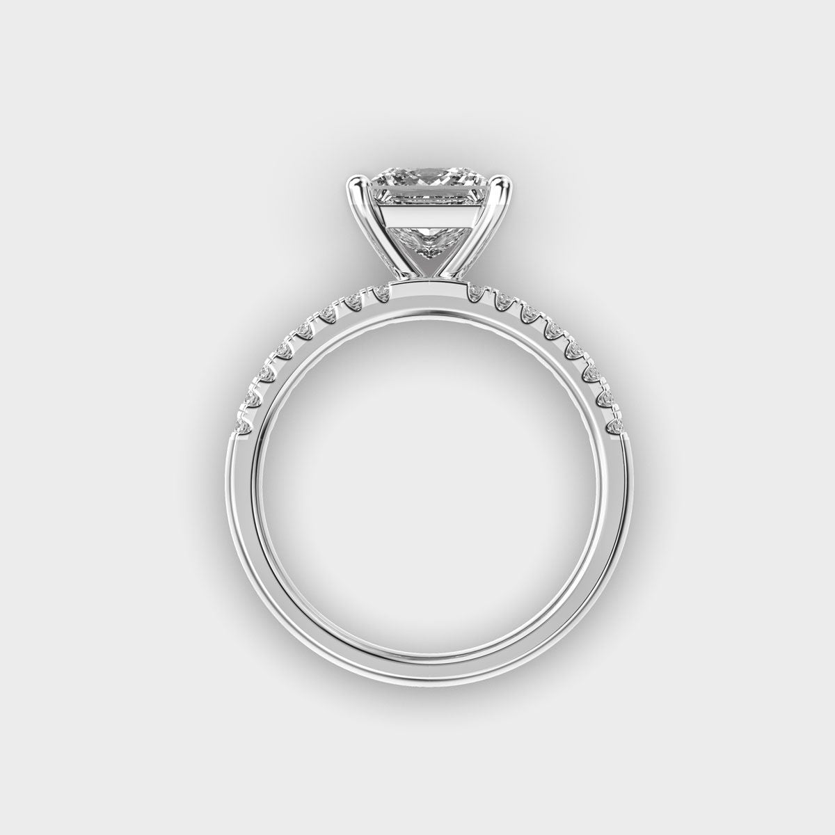 Double Band Bound Diamond Ring - View 10