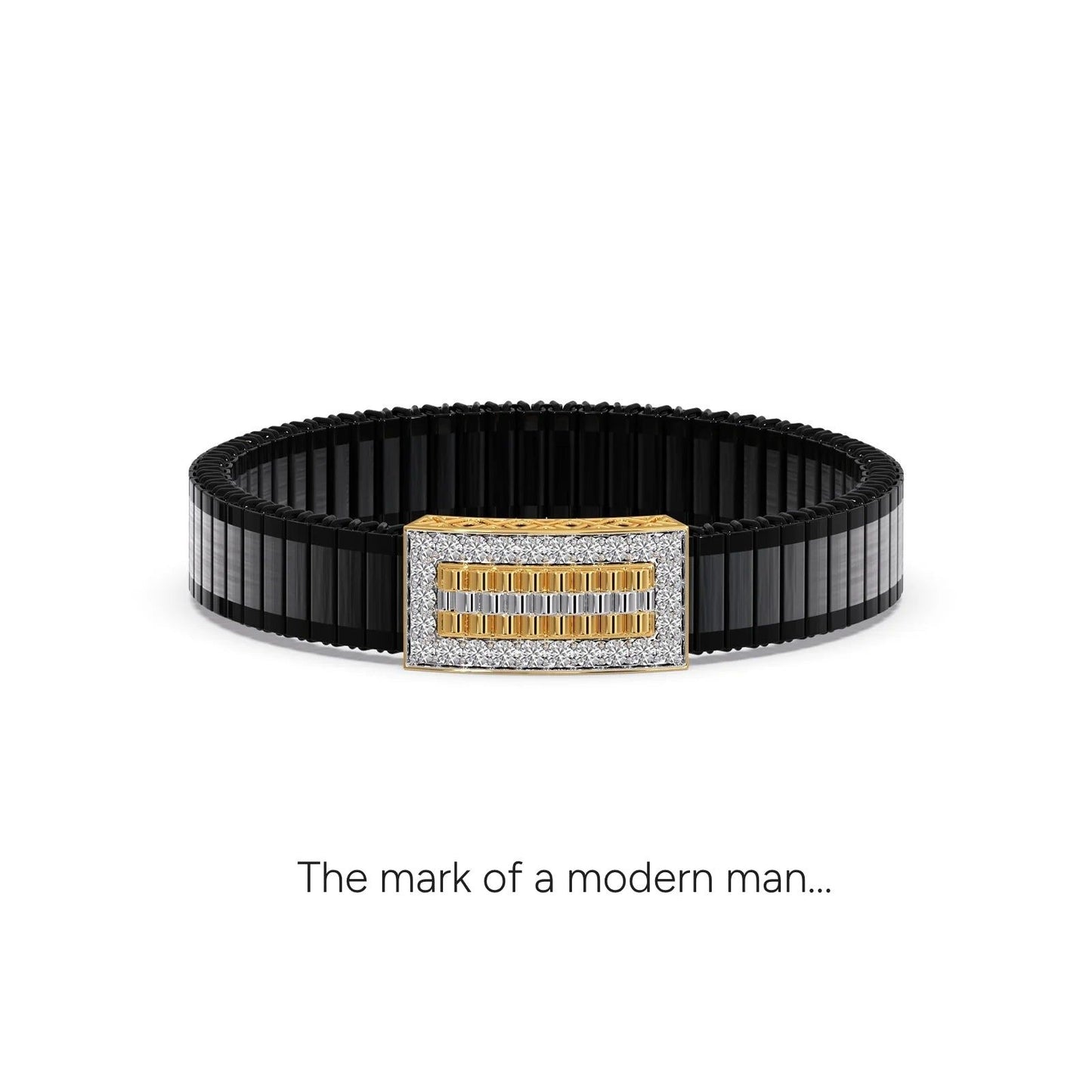 Strata Diamond Men's Bracelet