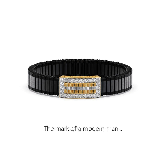 Strata Diamond Men's Bracelet
