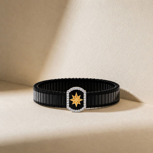 Stellar Halo Diamond Men's Bracelet