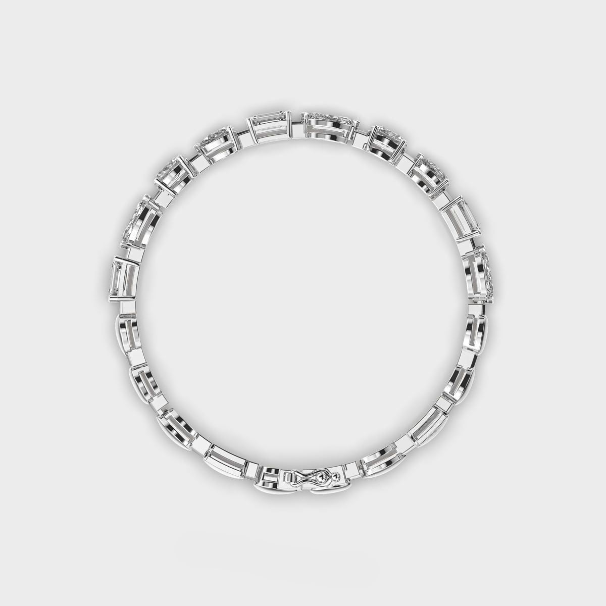 Mixed Diamond Charming Bracelet