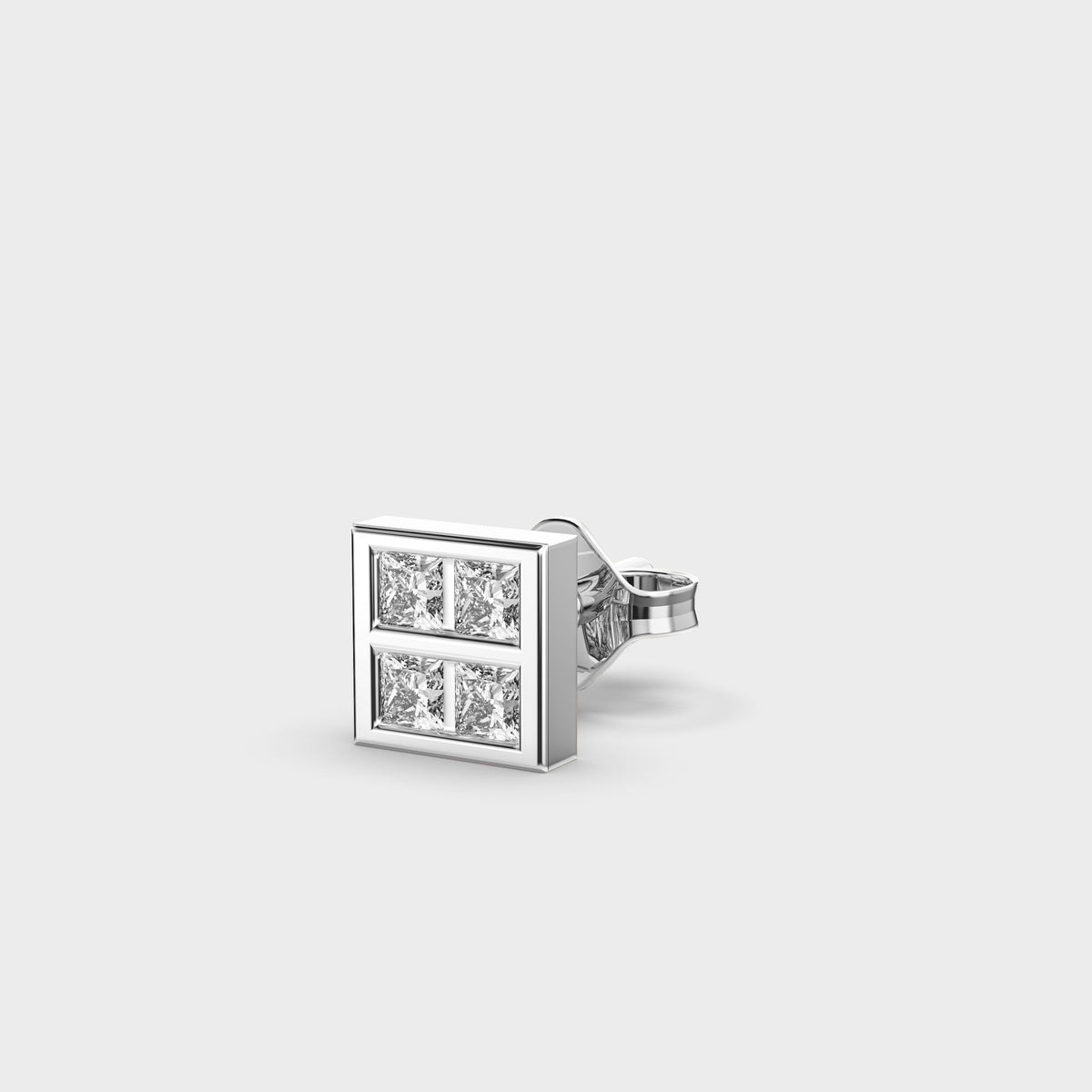Fair Square Diamond Studs