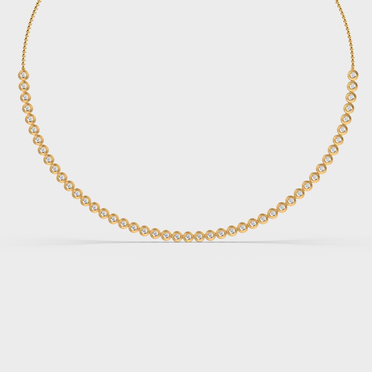 Dainty Interlocked Diamond Necklace