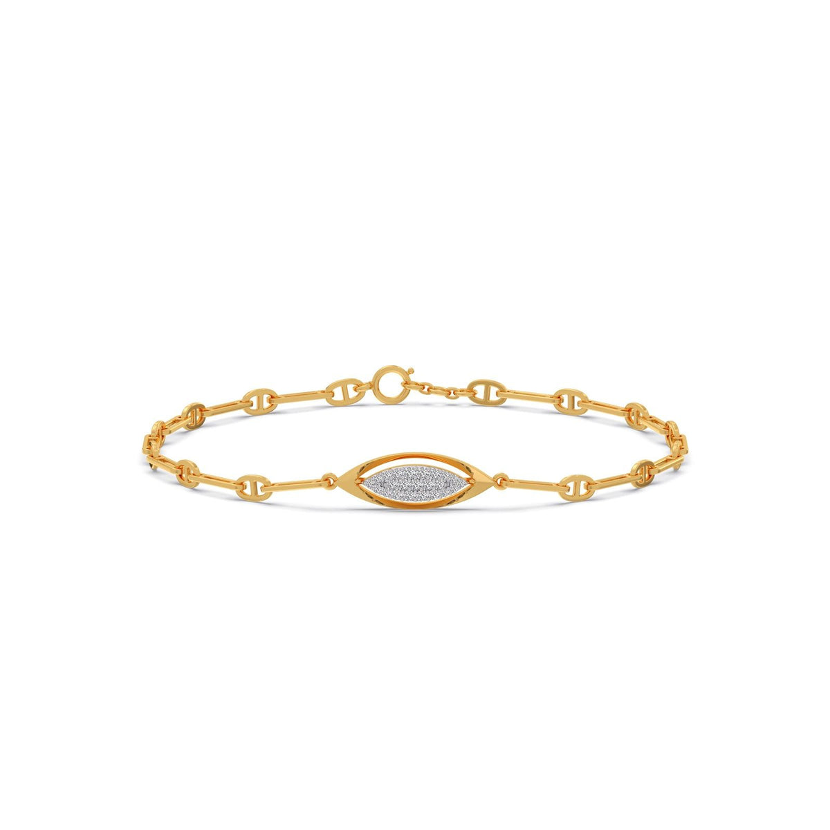 Lumina Marquise-Link Diamond Chain Bracelet