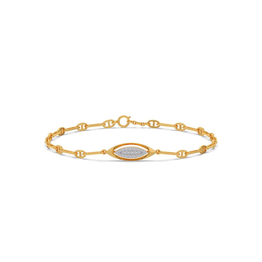 Lumina Marquise-Link Diamond Chain Bracelet