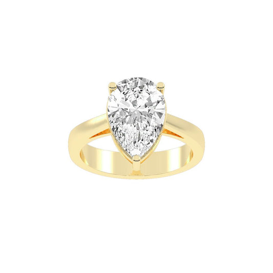 Elysia Pear Diamond Ring