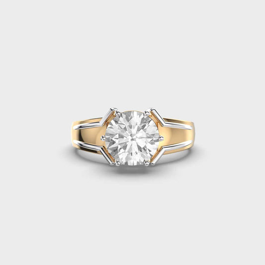 Gleaming Sun Diamond Ring For Men - View 12