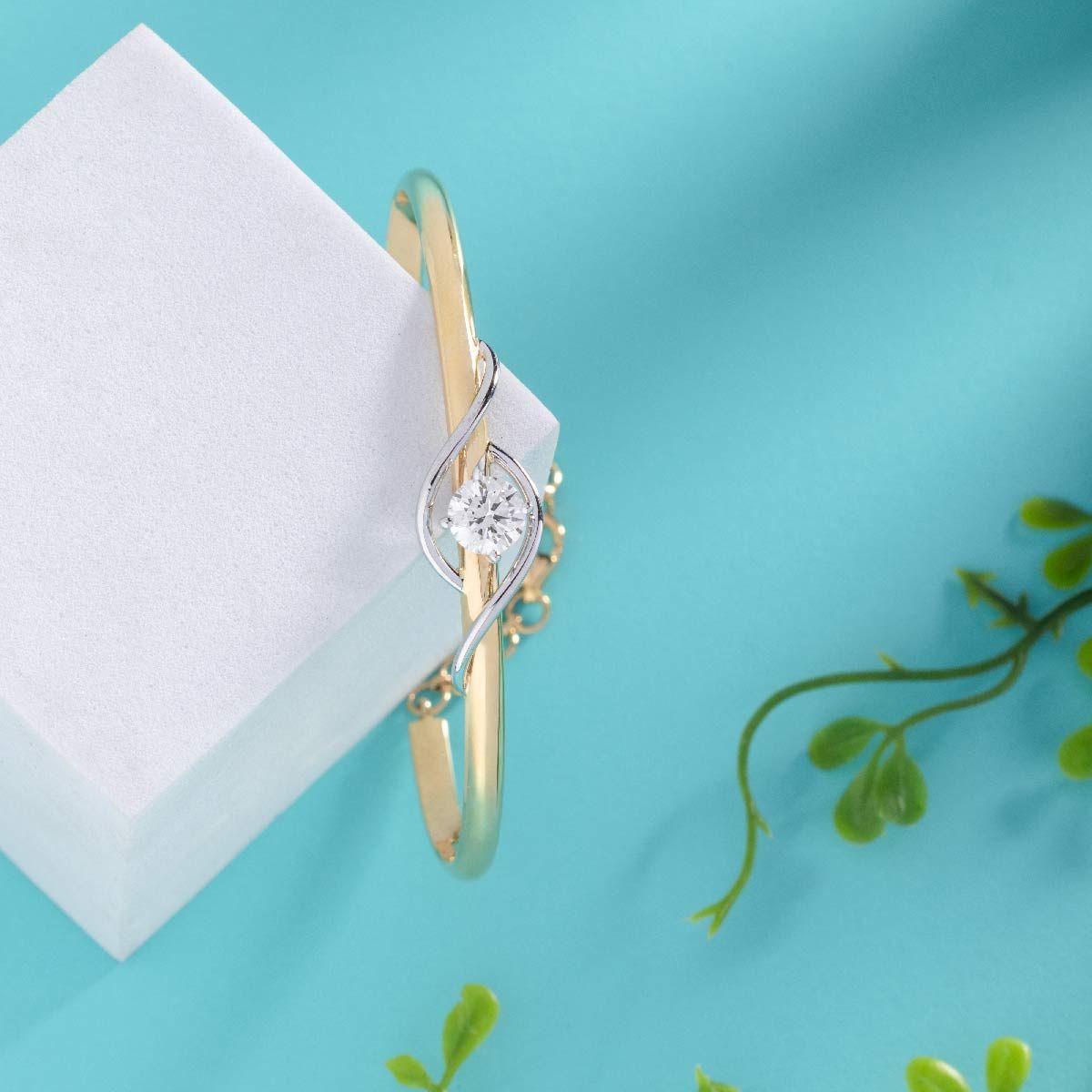 Diamond In Thistle Bracelet