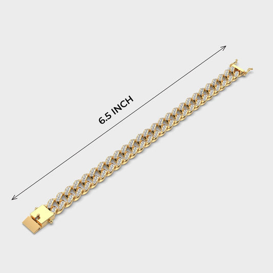 Chain of Love Diamond Cluster Bracelet