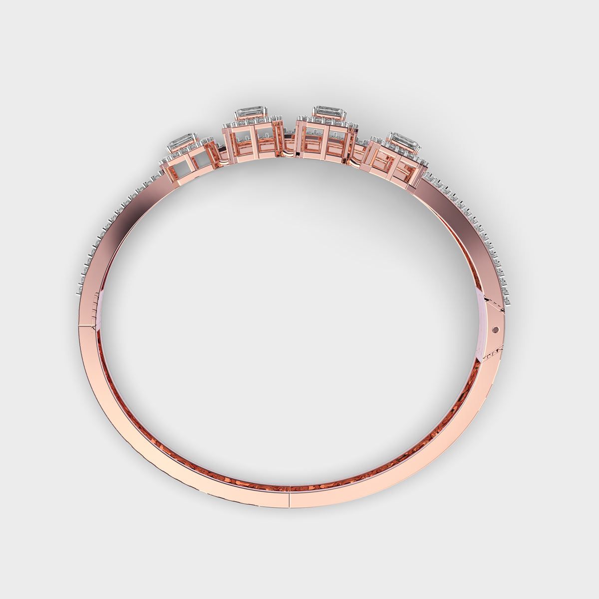 Flowing Harmony Step Diamond Bracelet