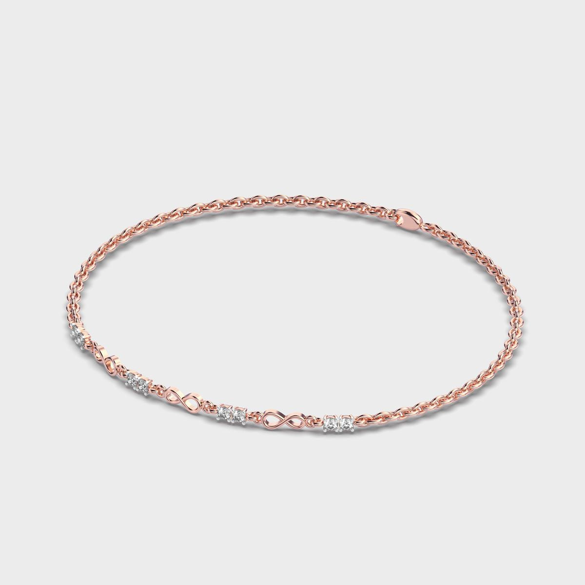 Eternal Infinity Link Diamond Bracelet