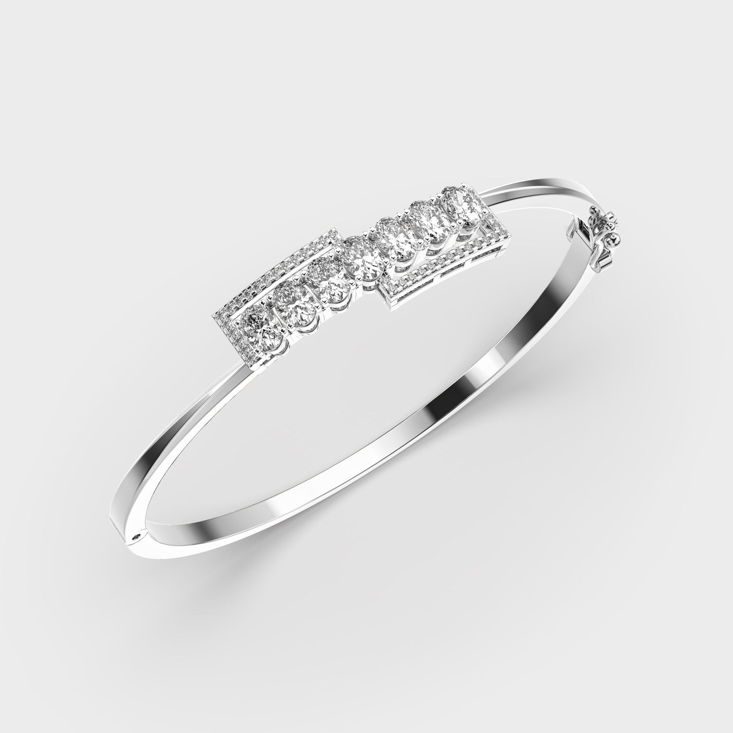 Bold Square Sparkle Diamond Bracelet