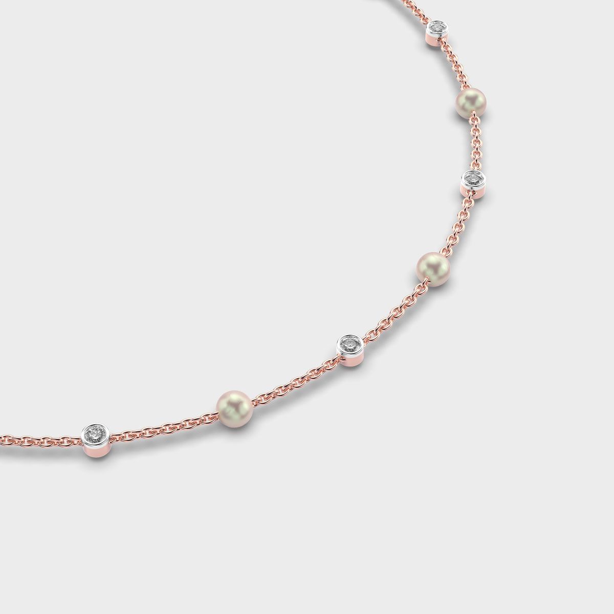 Elegant Pearl and Diamond Necklace