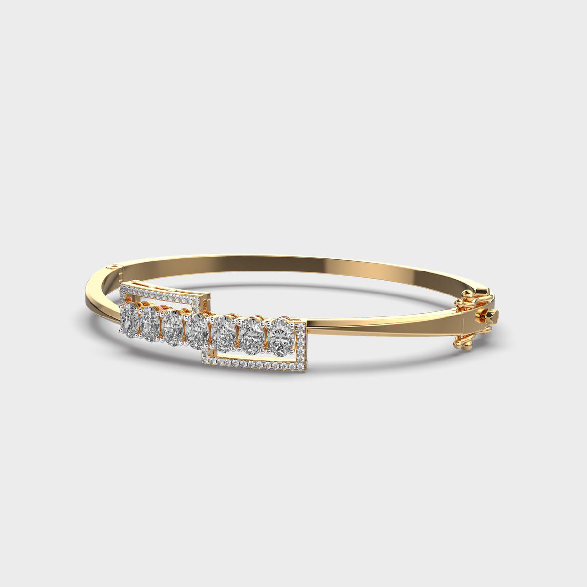 Bold Square Sparkle Diamond Bracelet