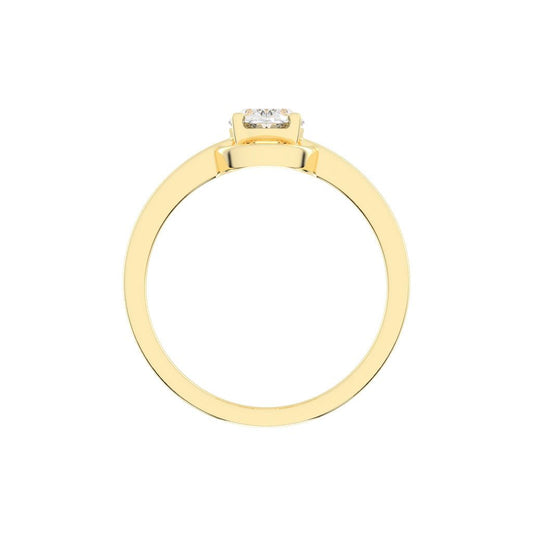 Diamaris Oval Cut Four Prong Solitaire Lab Diamond Ring