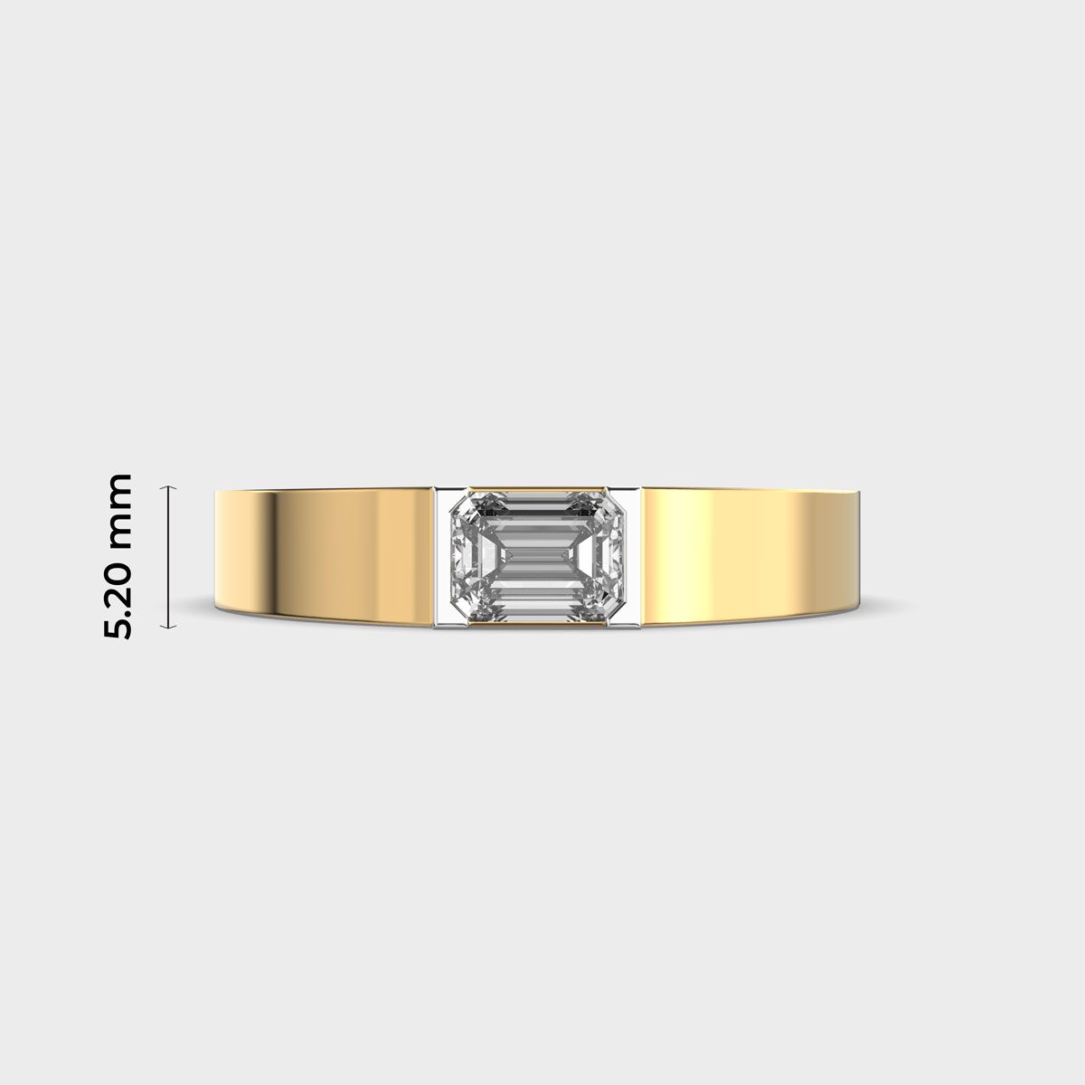 Earnest Proposal Diamond Band For Men - View 5
