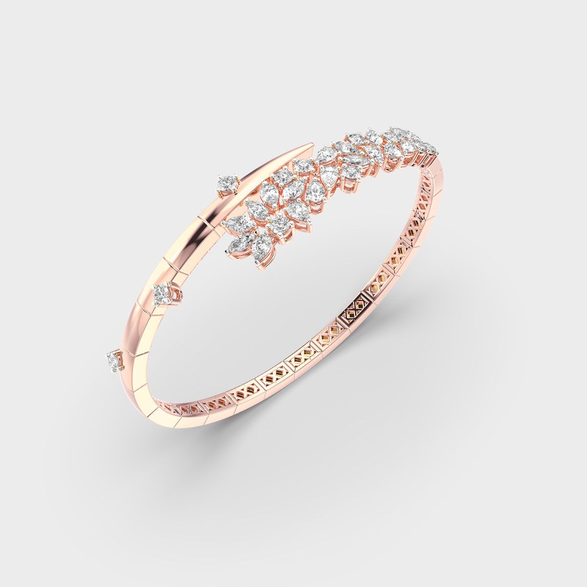 Caught In Vine Diamond Bracelet