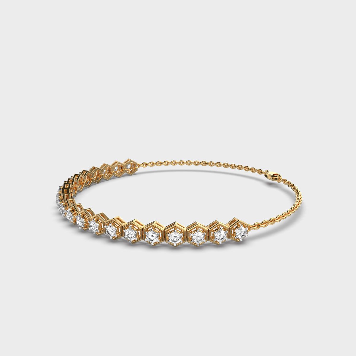 Classic Honeycomb Diamond Bracelet