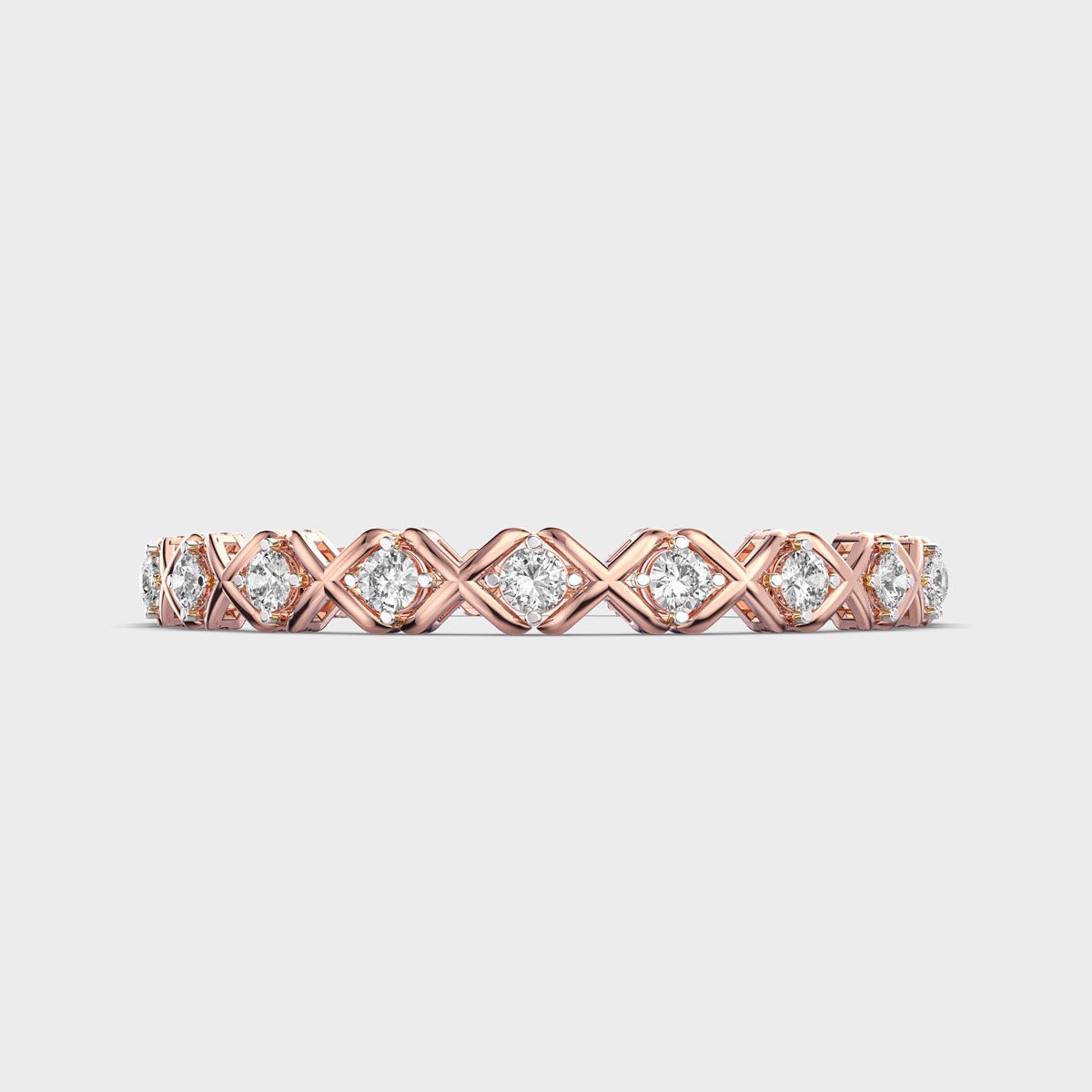 Cross And Nought Diamond Bracelet