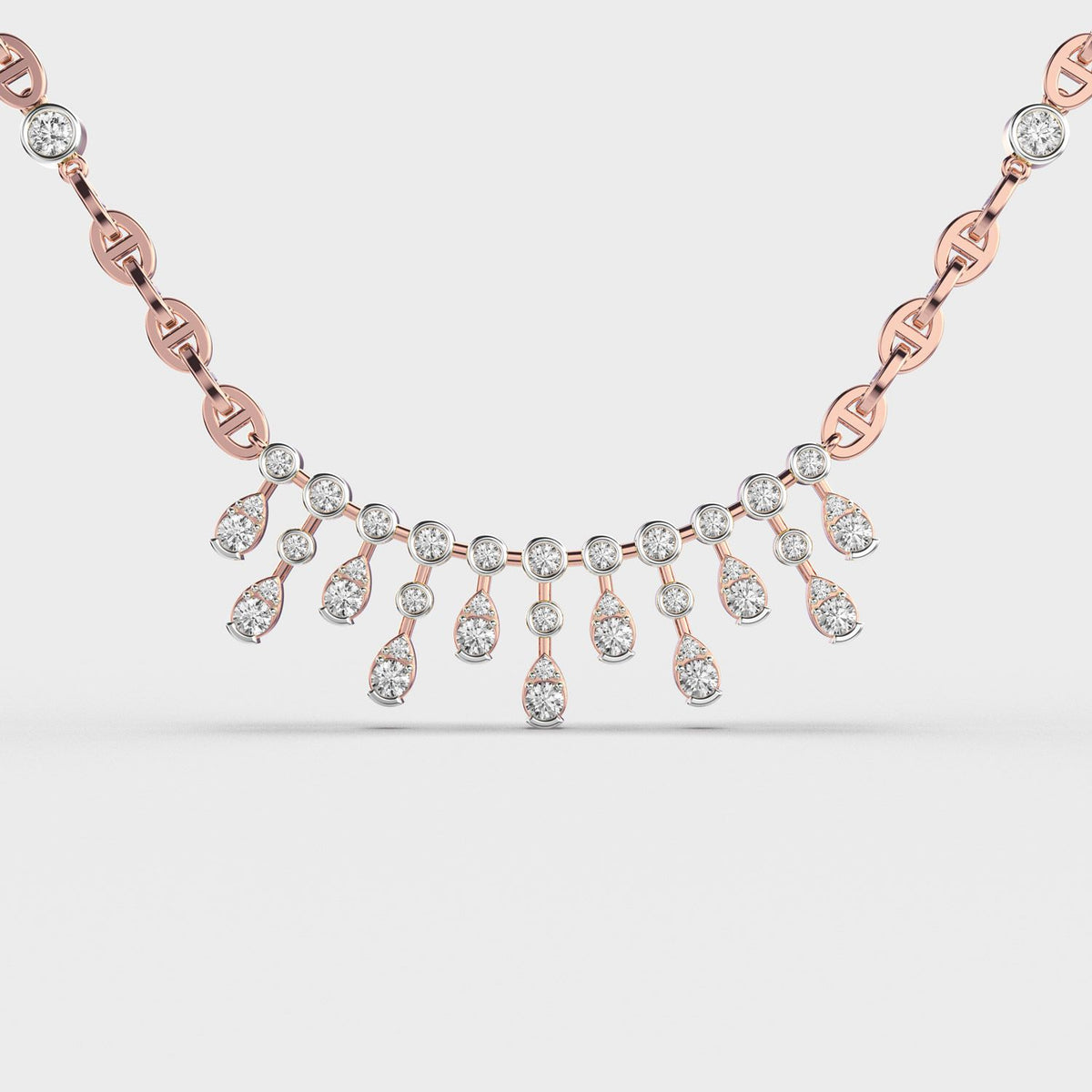 Graceful Fantasy Diamond Necklace