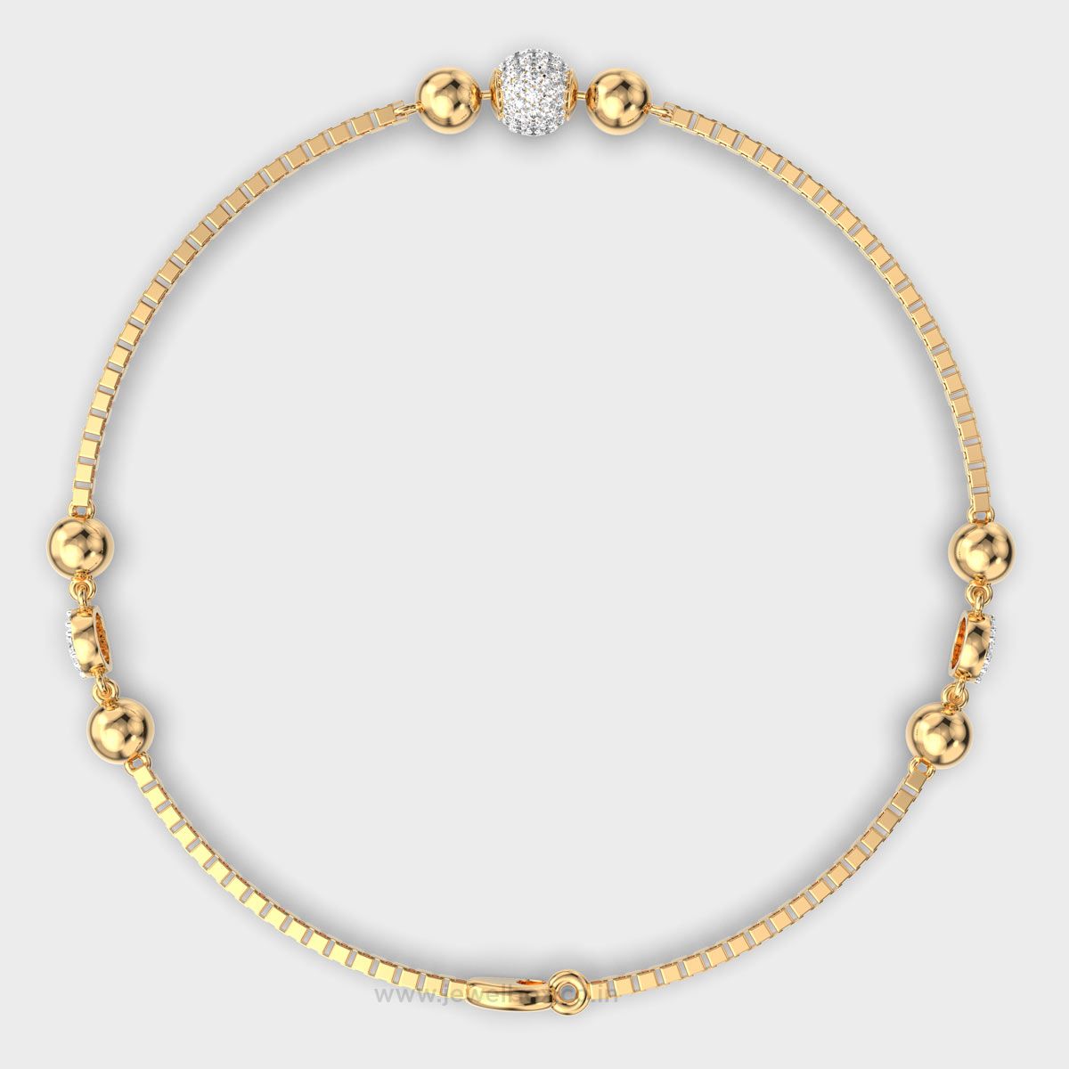 Golden Beaded Bracelet