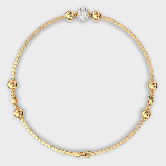 Golden Beaded Bracelet