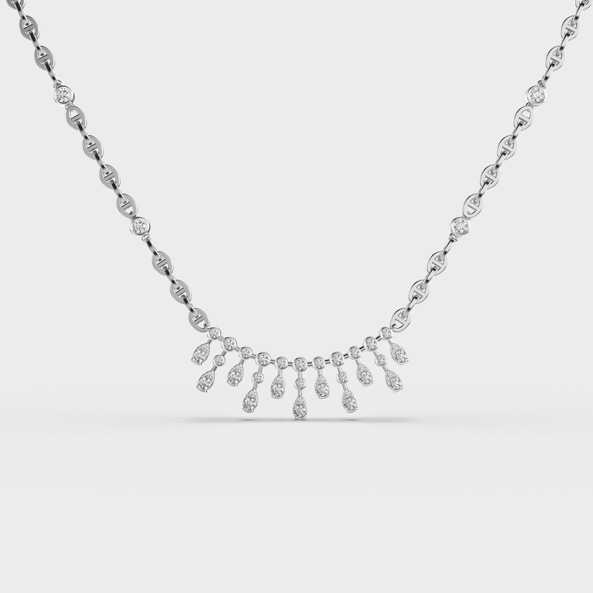 Graceful Fantasy Diamond Necklace