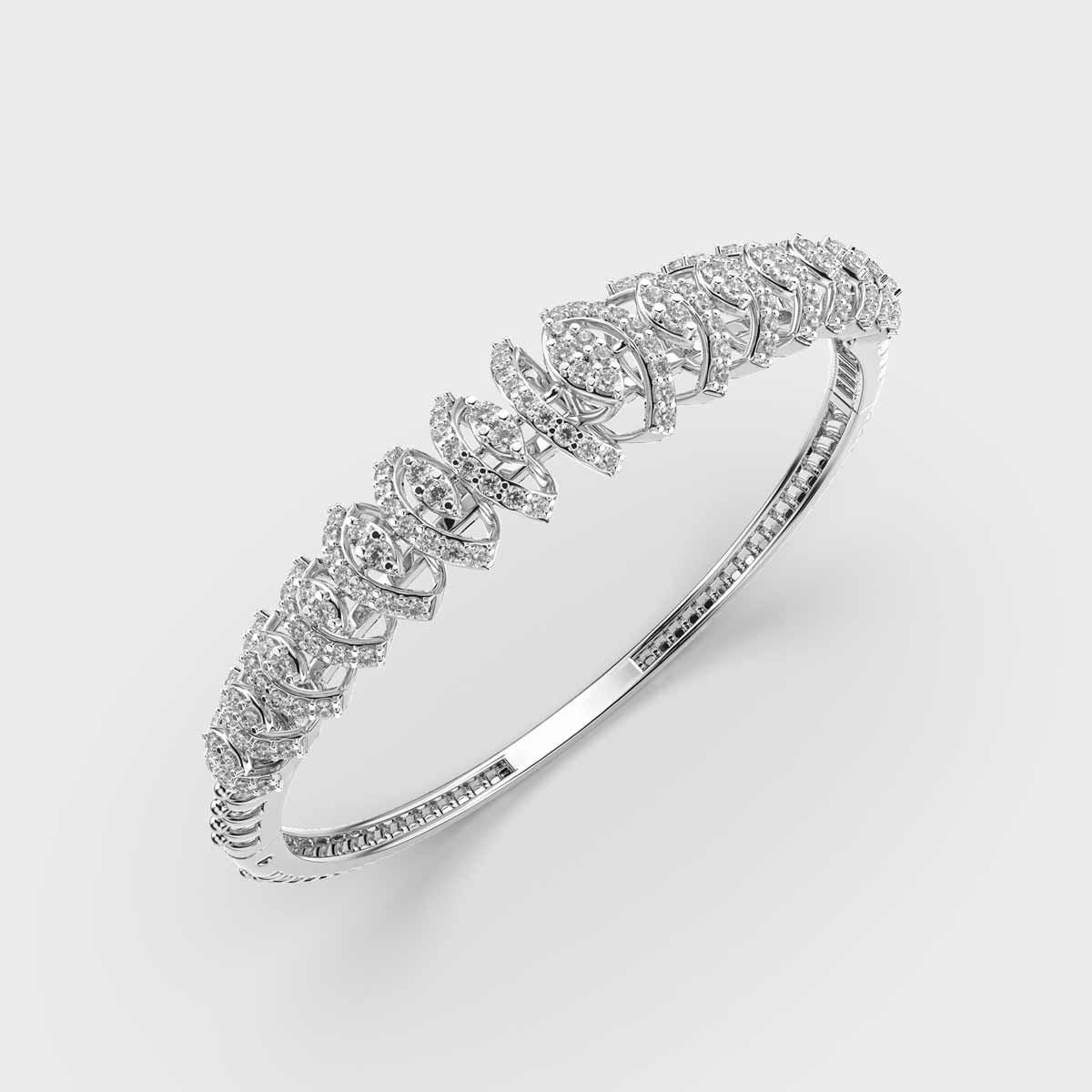 Gleaming Ecstasy Round Diamond Bracelet