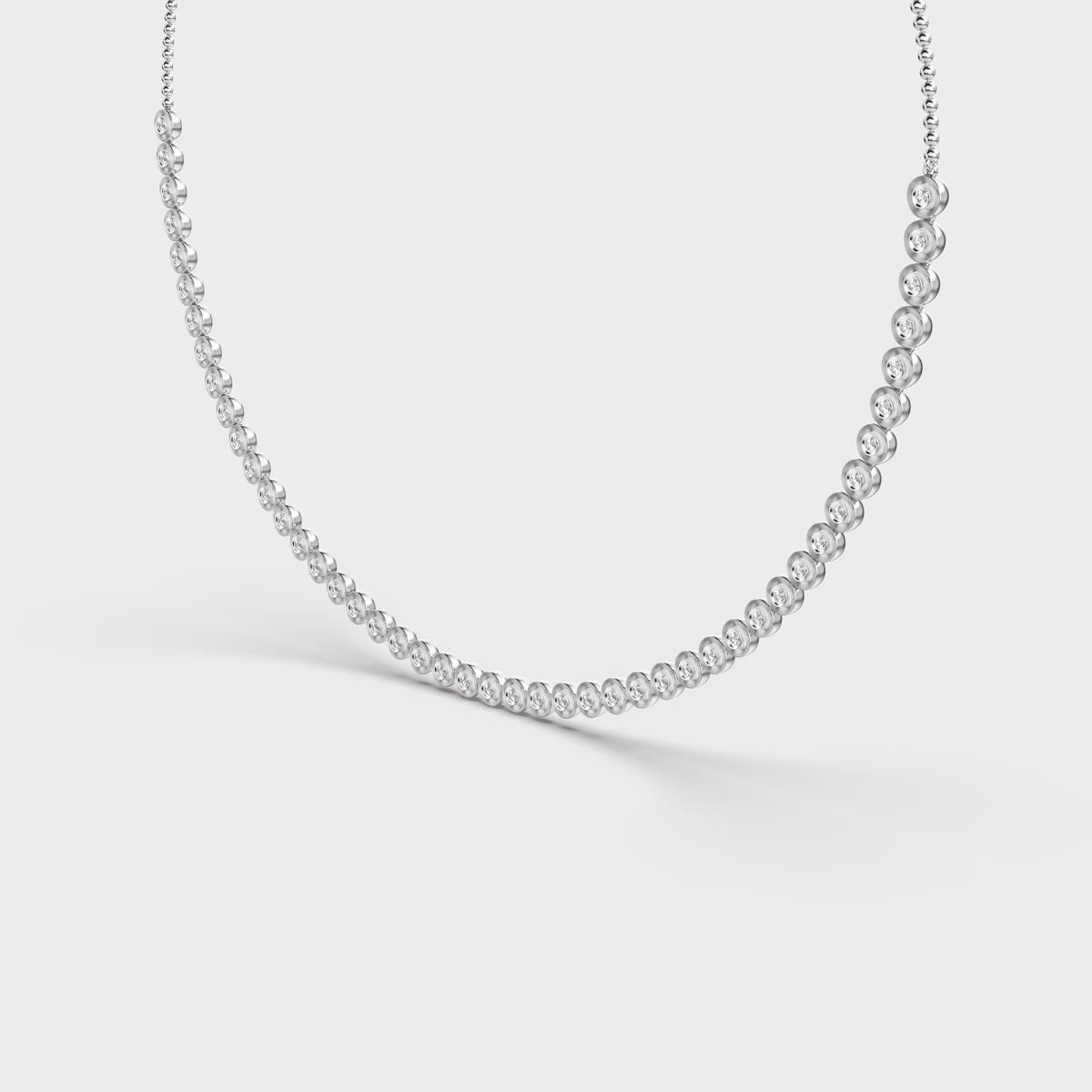 Dainty Interlocked Diamond Necklace