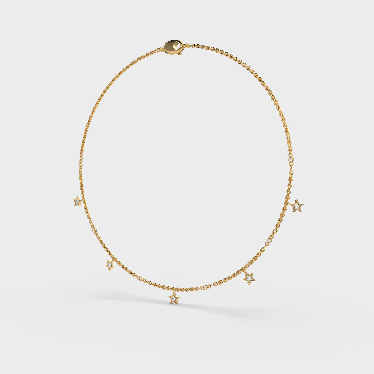 My Sweetheart Stars Diamond Necklace