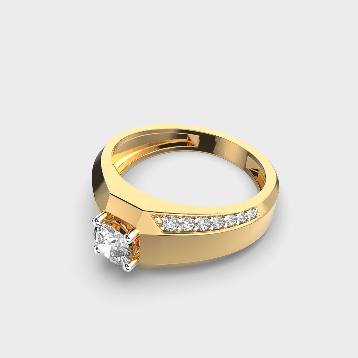 Classic Diamond Band Ring For Men - View 12