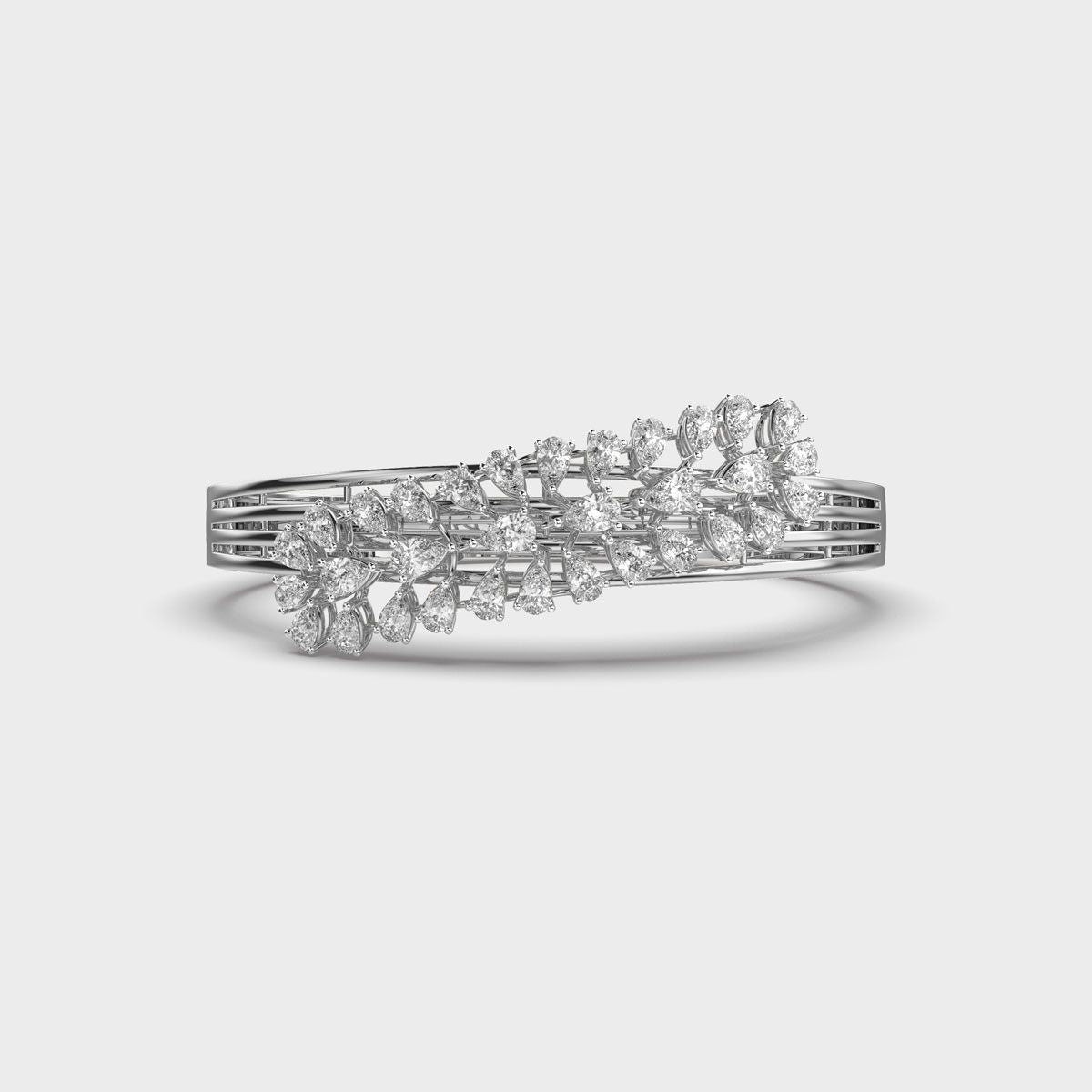 Pear Blossom Cluster Diamond Bracelet