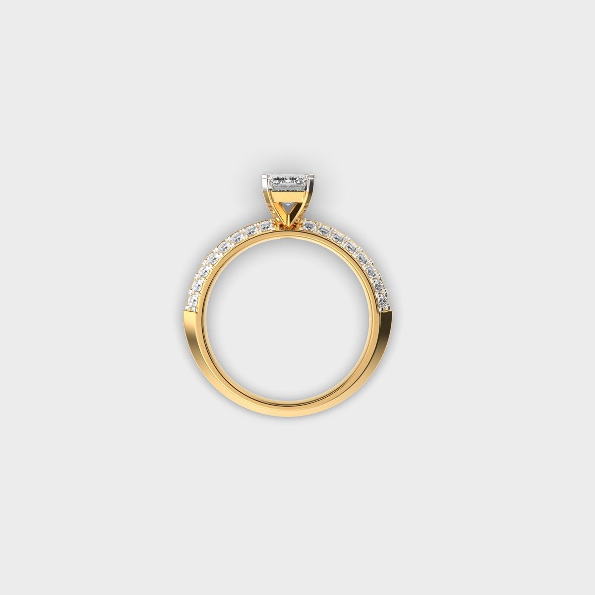 Emerald Essence Diamond Ring - View 4