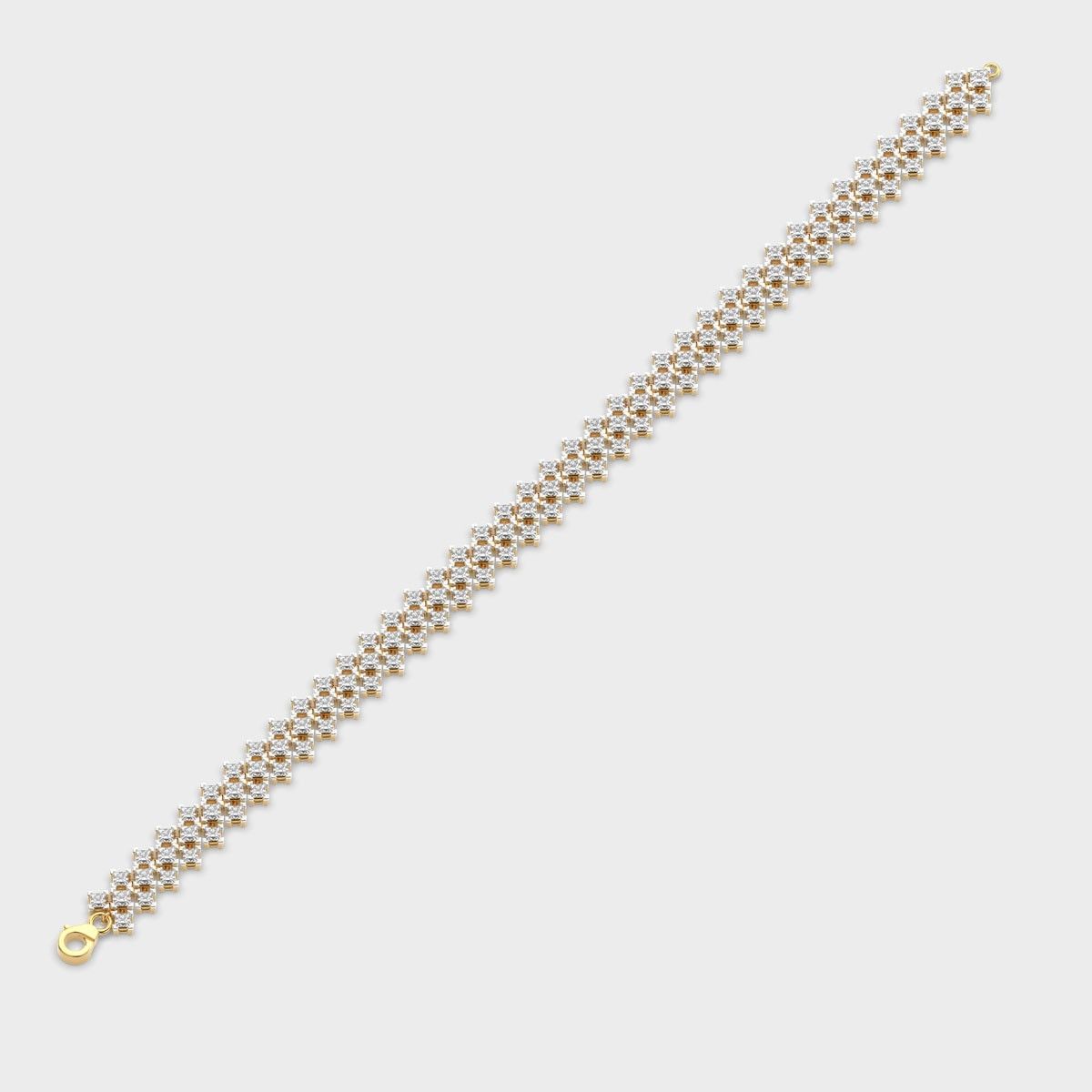 Pear Vine Diamond Link Bracelet