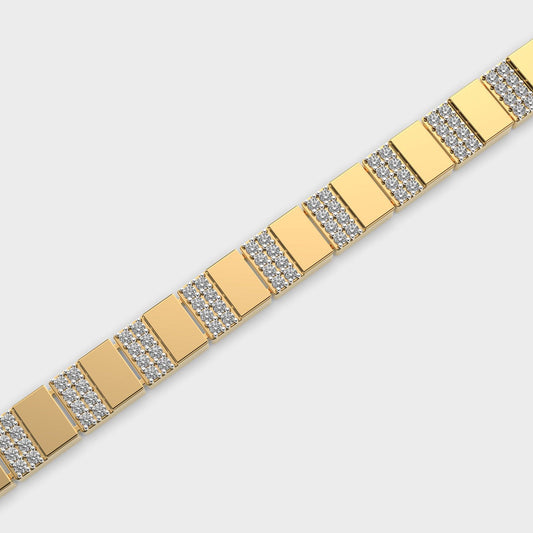 Men's Timeless Charm Diamond  Bracelet