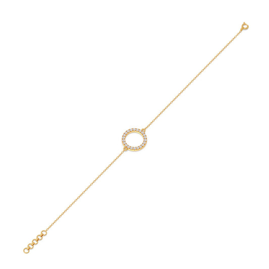 Sparkle Circle Chain Bracelet