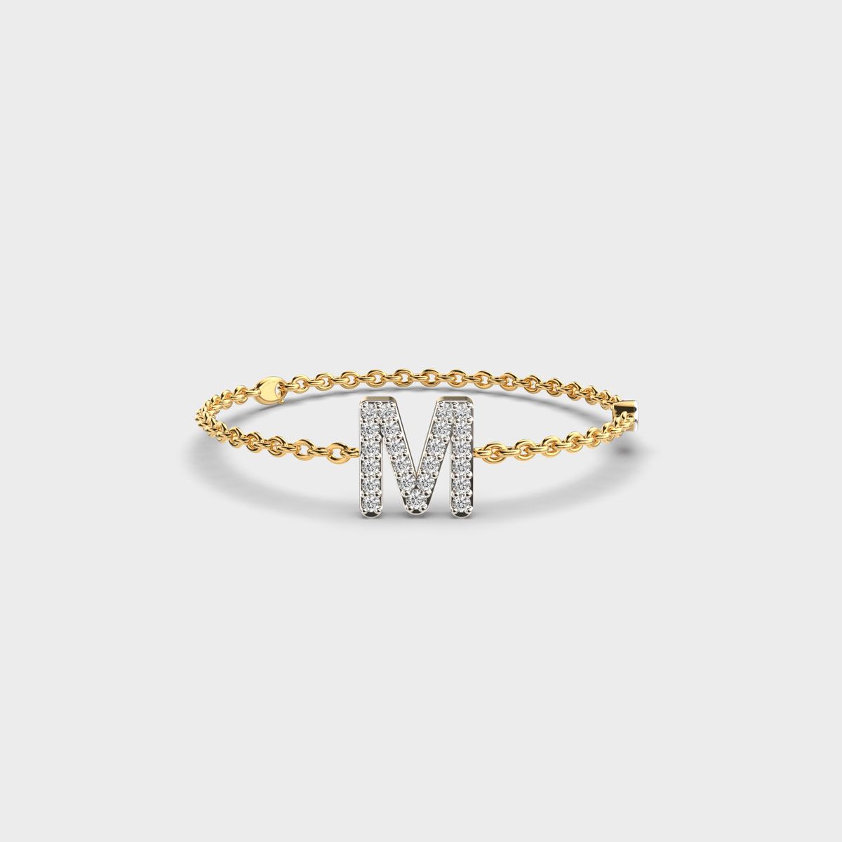 Mesmerising M Initial Bracelet