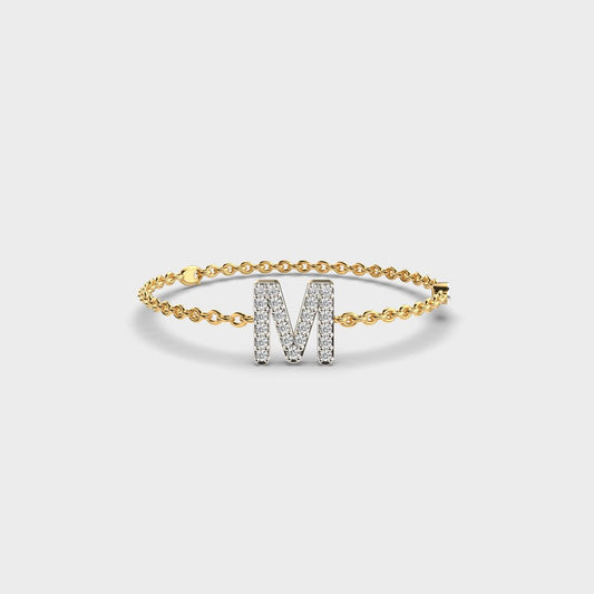 Mesmerising M Initial Bracelet