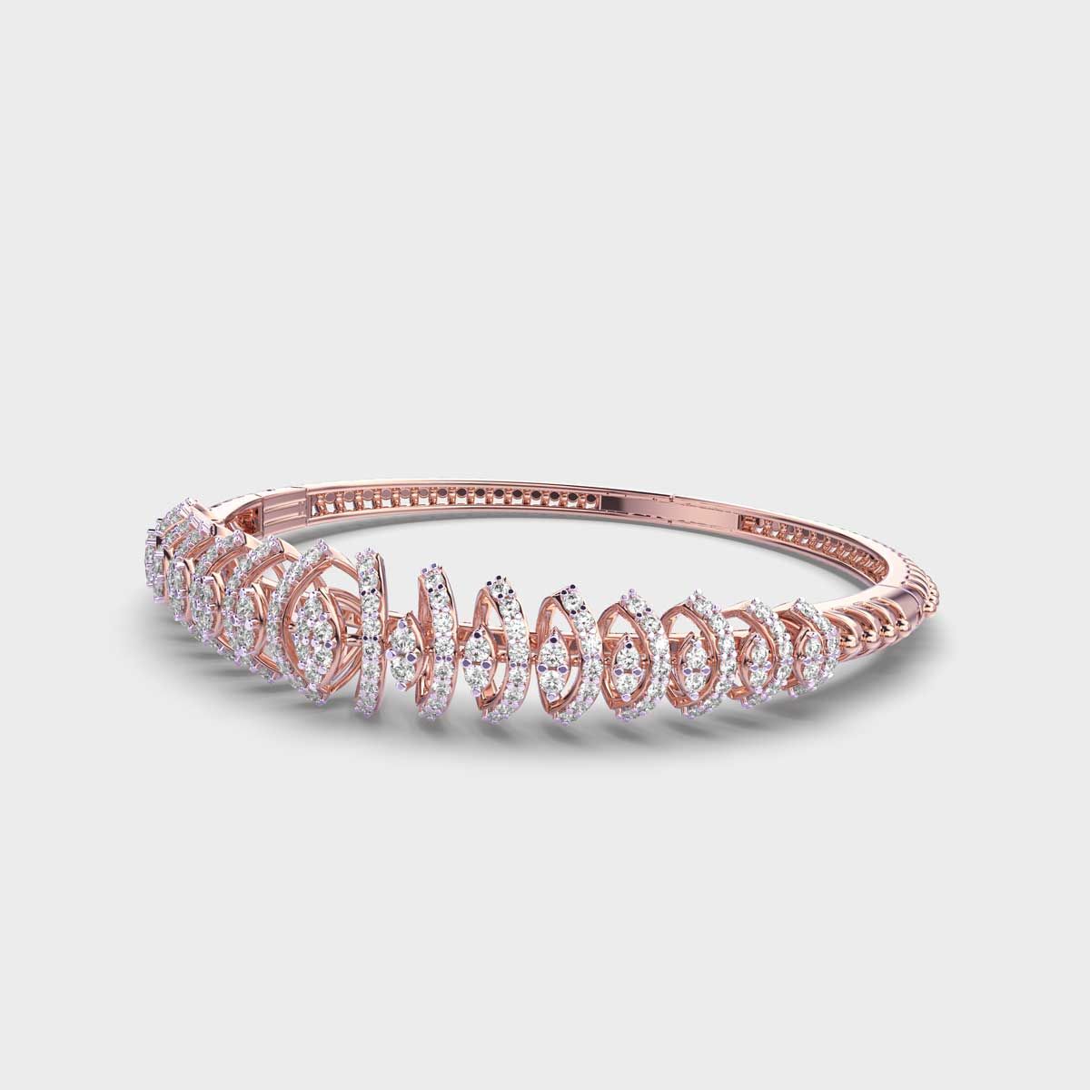 Gleaming Ecstasy Round Diamond Bracelet