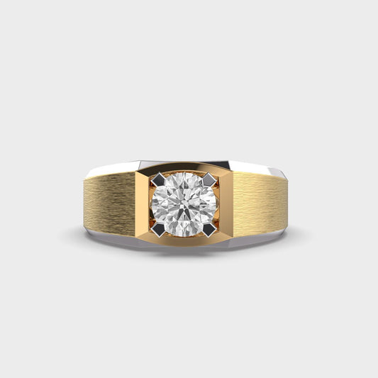 King's Dominion Round Diamond Band For Men - View 10