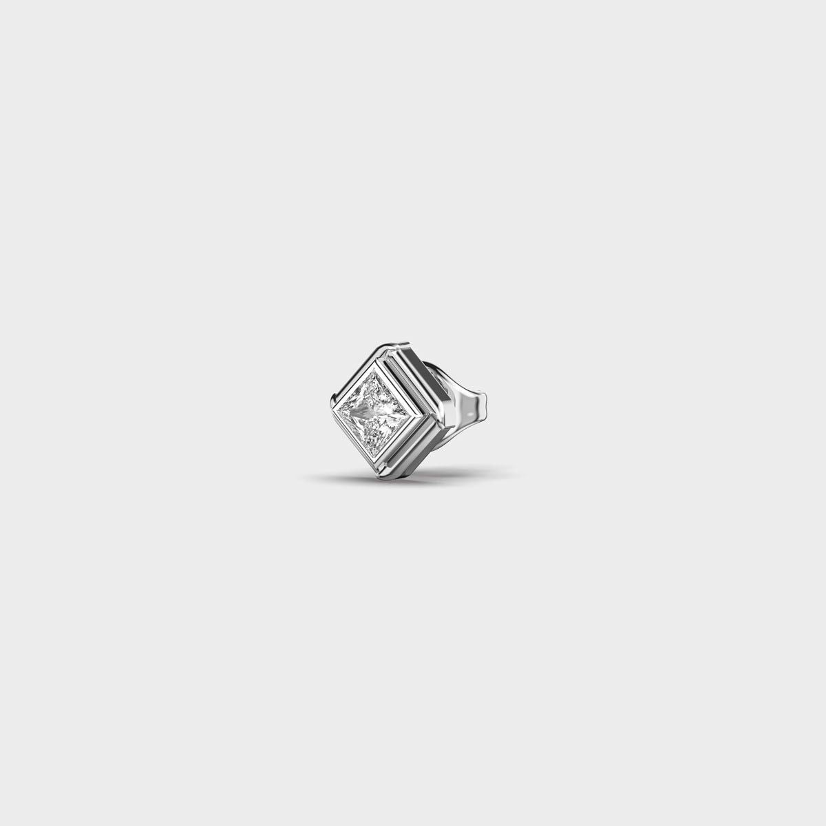 Dazzling Edge Round Cut Diamond Stud For Men