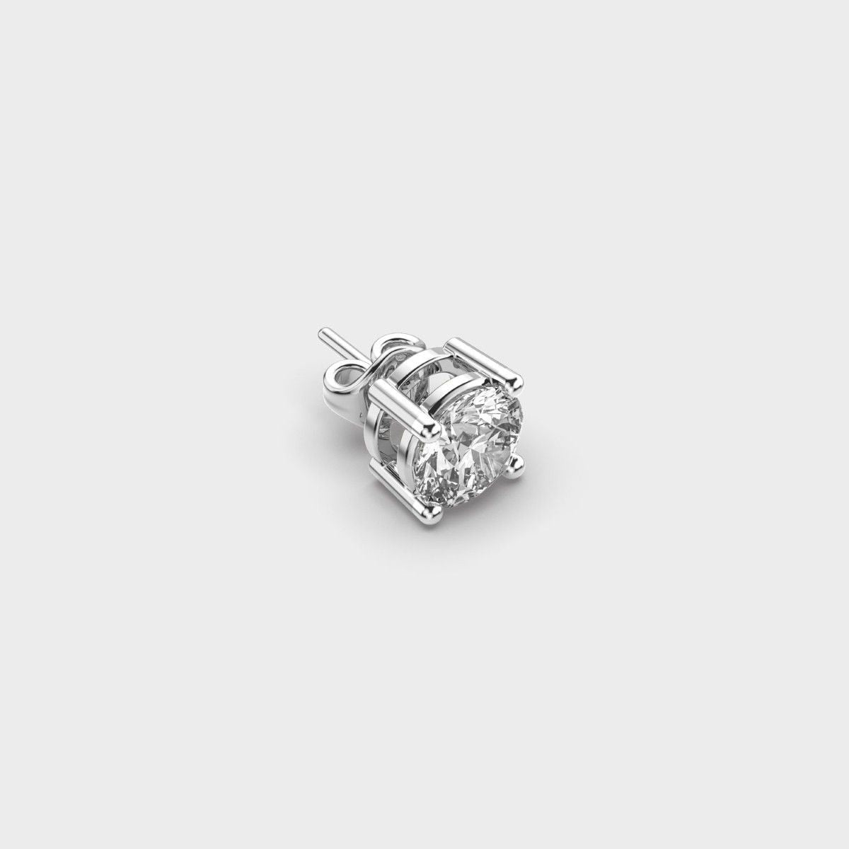 Classic Round Diamond Stud for Men