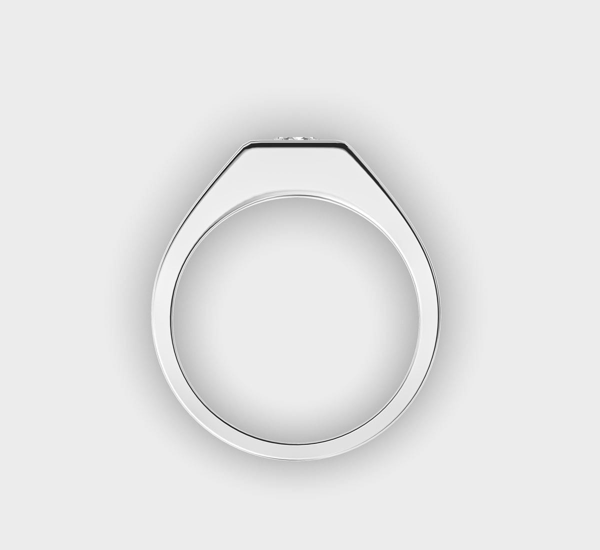 Classic Round Diamond Band for Men - View 9