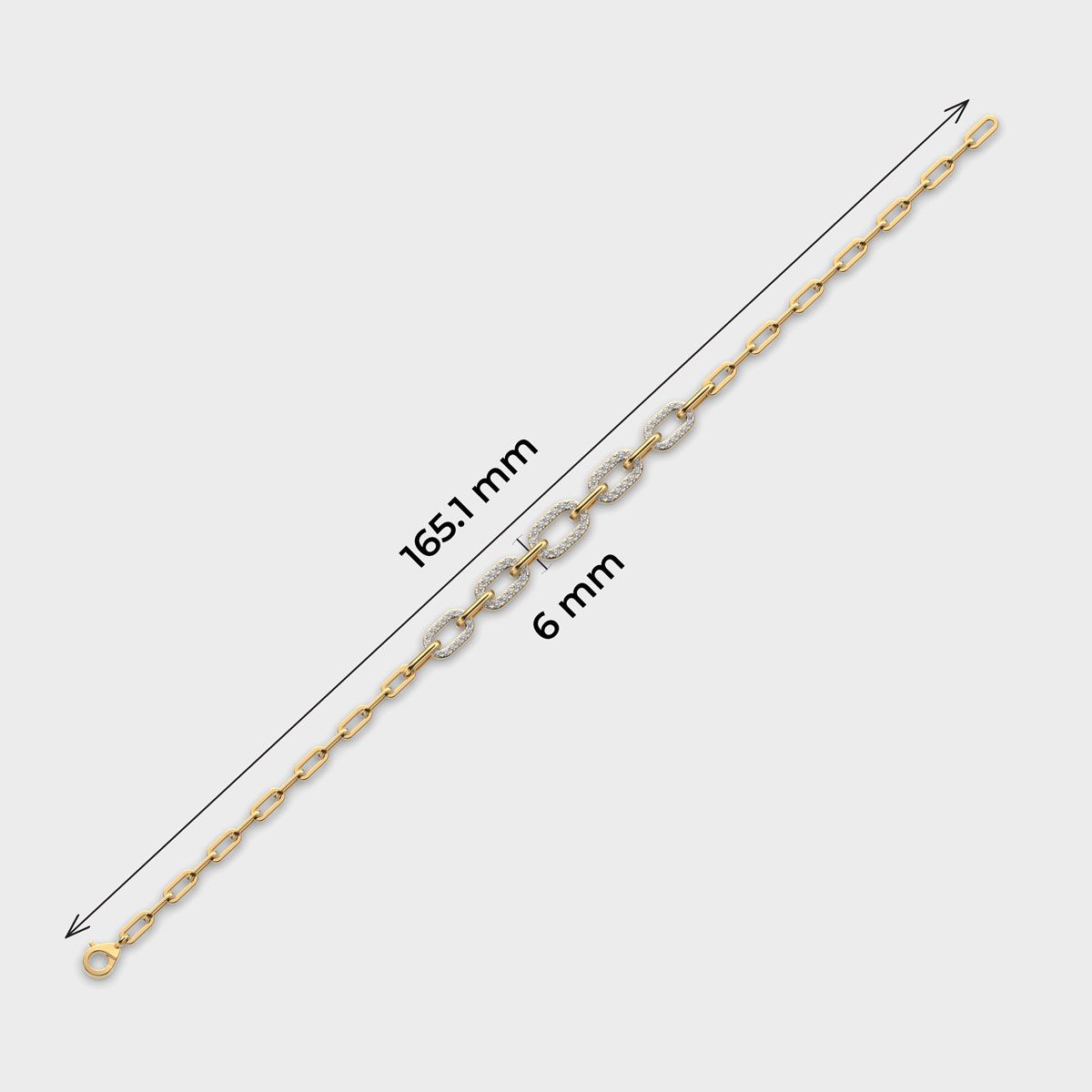Pureline Link Line Diamond Bracelet