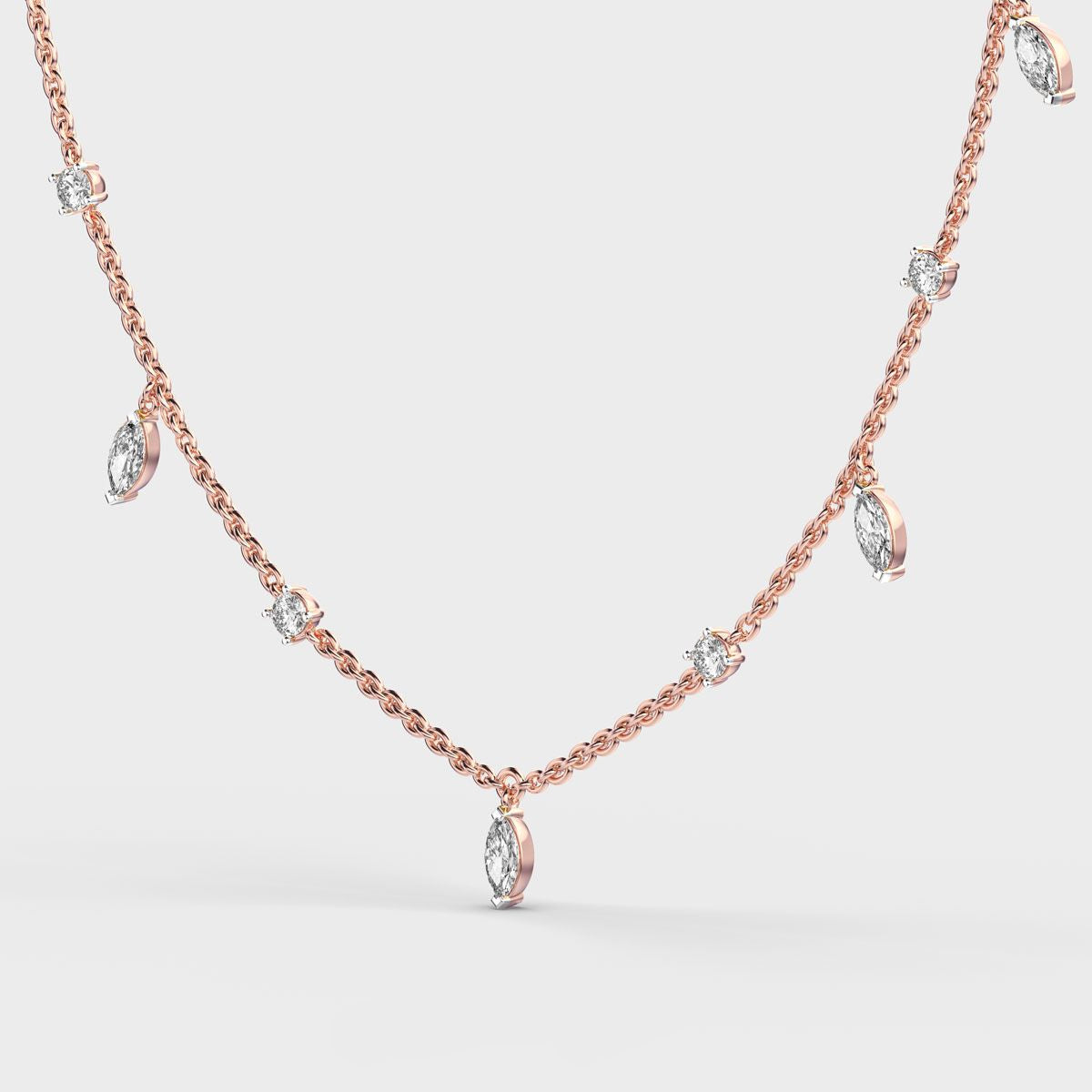Velora Link Diamond Necklace