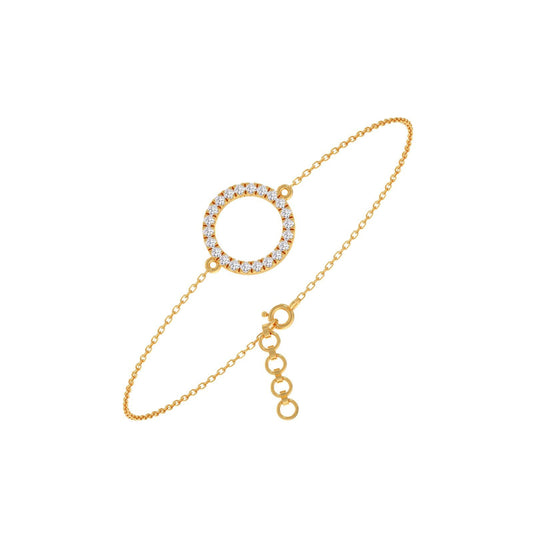 Sparkle Circle Chain Bracelet