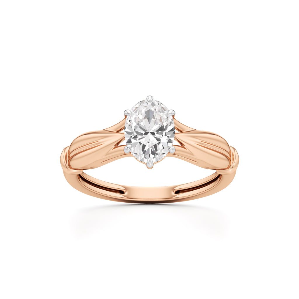 Aurora Bloom Solitaire Ring
