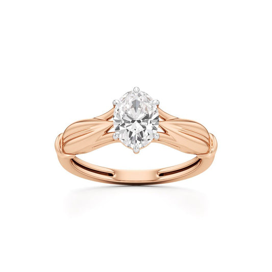 Aurora Bloom Solitaire Ring